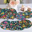 2 x mrpwnle 8 Pack Diamond Art Coasters Kits Flowers Diamond Painting Coasters Kit Set with Holder Cork Pads DIY Coffee Drink Diamonds Art Non Slip Coaster Crafts Kits for Adults Beginners Gifts