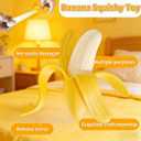 Bananas Fruit Squeeze Toys, Banana Squishies for Stress Relief Stress, Stretchy Fidget Toys for Fun Easter Basket Stuffer Gift Birthday Party