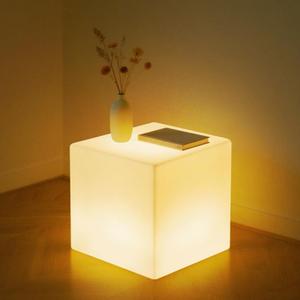 LOFTEK 16-Inch Rechargeable LED Cube Chair Light, 16 RGB Colors Glow Cube Seat w/Remote, Waterproof LED Cube Table, Color Changing Cubes Floor Lamp, Home Bedroom Patio Party Decorative Lighting LOFTEK 16-Inch Rechargeable LED Cube Chair Light, 16 RGB Colors Glow Cube Seat w/Remote, Waterproof LED Cube Table, Color Changing Cubes Floor Lamp, Home Bedroom Patio Party Decorative Lighting