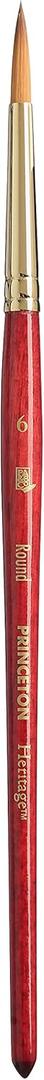 Princeton Heritage, Series 4050, Synthetic Sable Paint Brush for Watercolor, Round, 6
