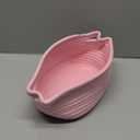 Happyiren Pink Basket  Cute Basket for Girl Women, Perfect for Valentines Day, Baby Shower, Birthdays  Empty Basket for Gifts, Burr, Storage, Nursery, 13 x 9.8 x 5 inches