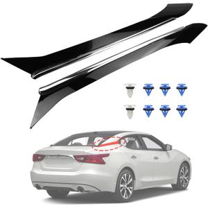 Windshield Rear Pillar Molding Trim Set Compatible with Nissan Maxima 2016 2017 2018 2019 2020 2021 78873-9DJ1A 78872-9DJ1A