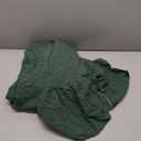 SeptPas Christmas Cotton Tablecloth 70 Inch Ruffle Trim Table Clothes Washable Round Fabric Table Cloth Kitchen Dinning Tabletop Decoration for Party Wedding Events Holiday - Green