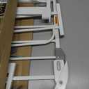 Regalo Safety 29-38.5" Baby Gate for Doorways & Bottom of Stairs, Pressure Mounted Baby Gate with Door for Babies, Toddlers & Pets, Tested & Safe for 30 Years, American Designed, American Owned, White