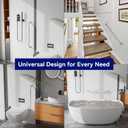 32 Inch Shower Grab Bar, Brushed Nickel Anti-Slip Bathroom Grab Bar with Knurled Grip, Stainless Steel Safety Handrail for Toilet Bathtub, Shower Handle Handicap Bars for Senior, Elderly, Pregnant