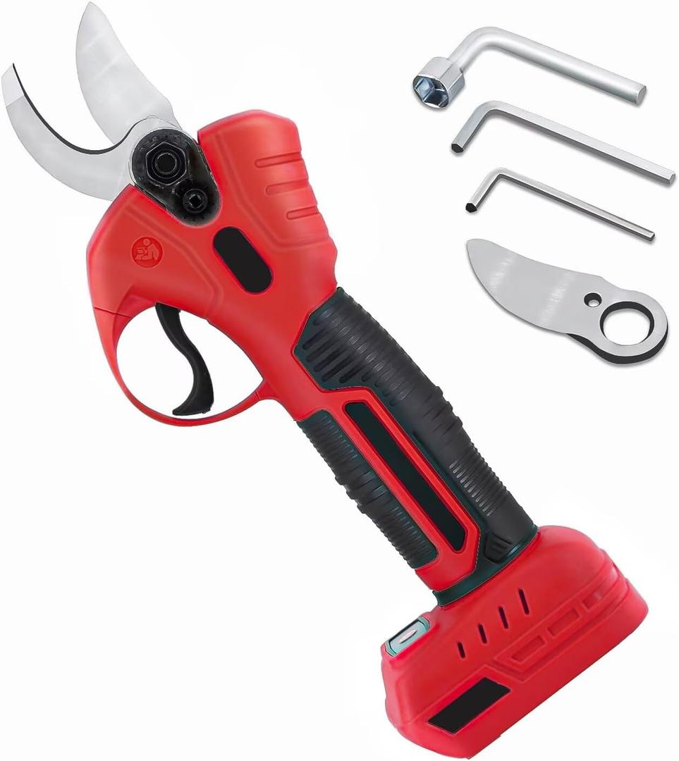 Electric Pruning Shears Compatible with Milwaukee 18V Battery (Tool Only), Cordless Garden Pruner w/ 2,6000RPM Brushless Motor Imported Steel Blades-25mm(0.98") Cut Diameter For Garden Tree Branch