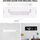 Decibel Meter Wall Hanging Sound Level Meter 11 inch Large LED Display Noise Temperature Humidity Meter with Alarm Icons Indicator Wide Applications for Classroom, Studio, Home, Factory