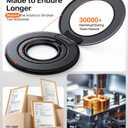 TORRAS 2025 Flagship Magnetic Phone Grip Ring Holder Kickstand [2-Sided Magnetic] [360 Rotation] Fit for MagSafe Accessories for iPhone 17 16 15 14 13 12 11 Samsung, Google, Black