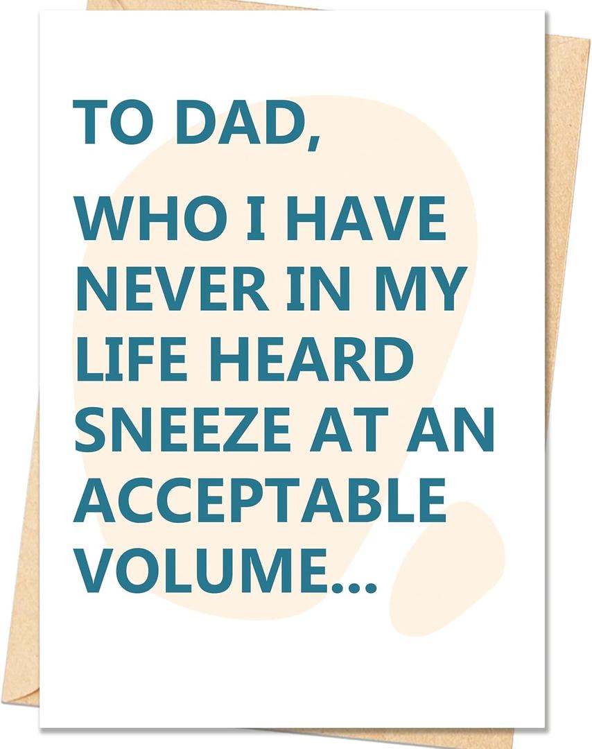 3 x IDU Fathers Day Card, Funny Fathers Day Cards Gifts Decorations for Dad