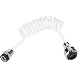 Kitchen Faucet Extender Hose, Sink Faucet Sprayer Attachment Faucet Extender for Kitchen Sink Long Hose Retractable Foaming Water Tap Flexible Tap Extension for Kitchen Sink(White)