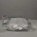 Kitchen Runner Rugs Non Skid Washable - 2.5 x 10 Runner Rug with Anti Slip Backing, Ultra-Thin Soft Rug Runner for Hallway, Bedroom, Living Room (2'x10', Grey/Ivory)