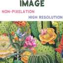 Cactus Landscape Puzzles for Adults 1000 Pieces, Nature Flower Plant Jigsaw Puzzles, Succulent Bird Desert Puzzles