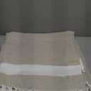 Jumbo Turkish Beach Towel Blanket Picnic Ourtdoor Mat Oversized Sandproof Fast Dry Thin Extra Large Xl Huge Linen Compact Organic Cotton Summer Vacation Gifts Travel Essential Cruise Ship Necessities (Giant Large 82'' x 90'', Beige)