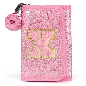 OYLOLA Kids Wallet for Girl Birthday Gifts for Girls Small Girls Wallet for Kids with Coin Pocket Toddler Girl Gifts Stuff (X, Pink)
