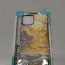 Case for iPhone 13 iPhone 14,Ocean Waves Sun Rays Stained Glass for 2 in 1 Hard Shell + Soft Silicone,Shockproof Bumper Drop Protective Case