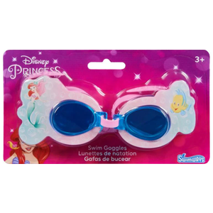 Disney Ariel Basic Goggles: Silicone & PVC Swim Gear for Kids 2 Pack