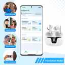 AI Translation Earbuds for Real-Time Translation, 150 Languages, Translation Music and Calling 3-in-1 Device for Translation, Music & Calls, Instant Translation for Travel, Business, and Learning