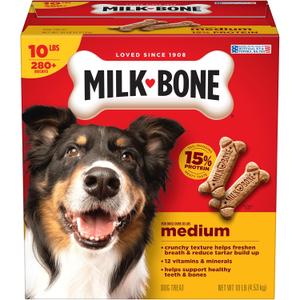 Milk-Bone Original Dog Treats Biscuits for Medium Dogs, 10 Pound