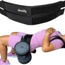 Hip Thrust Belt For Dumbbells Heavy, Kettlebells, Plates, Comfort Up to 400 LBS, Double Hook & Loop Booty Builder, Glute Workout Equipment for All Shapes, Use at Home or Gym.