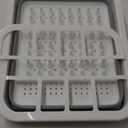 Ahyuan Collapsible Dish Drying Rack Portable Dinnerware Drainer Organizer for Kitchen RV Campers Travel Trailers Space Saving Kitchen Storage Rack Tray (with Drainboard)