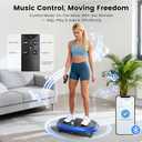 Vibration Plate Exercise Machine, Vibrating Fitness Platform for Lymphatic Drainage, Full Body Shaker Workout Equipment, Bluetooth Power Shaping Vibrate Plate, Board Sport for Home Exercise Gym