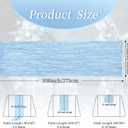 10 Pack Baby Blue 17 x 108 Inch Cheesecloth Table Runner - Boho Gauze Sheer Fabric for Wedding Baby Shower Party Home Decor