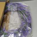 20" Lavender Wreath for Front Door, Artificial Purpule Wreath for Porch, Wedding, Farmhouse Decor, Outdoor Wreaths All Seasons Spring Summer Home Wall Window Decorations(Purple Lavender)
