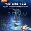 VEVOR Commercial Immersion Blender, 350W Heavy Duty Hand Mixer, 16 inch Stepless Variable Speed Mixer with Stainless Steel Blade, Multi-Purpose Portable Mixer for Soup, Sauces, Mashed Potatoes, Cream
