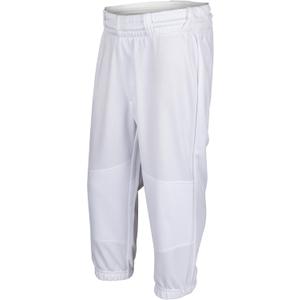 Champro Boys' Cycle Pull Up Baseball Pants with Belt Loops (Medium, White)