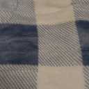 Homemate Electric Blanket Heated Throw - 50x60 Ultra Soft Cozy Flannel Heating Blanket with 10 Fast Heat Levels 8 Hours Auto Off Over-Heated Protection ETL Certification Keep Warm in Home Office (Blue-white)