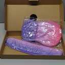 Hokafenle 2in1 Combination, Wave Keyboard Wrist Rest and Ergonomic Curvature Mouse Pad Wrist Support for Relieve Wrist Pain, Filled with Soft Cushion Memory Foam, Gradient Blue Purple