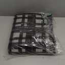 GENIMO Checkered Rug 27.5x44 inches Black and White Fine Plaid Outdoor Rug Buffalo Plaid Rugs Mat Fall Doormats Washable Rug for Front Porch Decor Indoor Entrance Patio Balcony Entryway