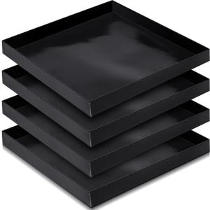 11 x 11 x 1 Inch PTFE Solid Oven Basket Non Stick Cooking Basket Cooking Trays for Quick Oven Accessories Baking Chips Chicken Wings Bread Heating