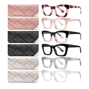 CCVOO 6 Pack Oprah Reading Glasses for Women, Eyeglasses, Blue Light Readers for Women, Computer Eye Glasses, Cheaters