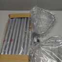 Corner Shower Caddy Tension Pole: Adjustable Rustproof 4-Tier Inside Bathroom Organizer - 47-121 inch Quick Installation Bathtub Shelves for Shampoo Storage - Rod Floor Standing Bath Rack (Silver)