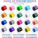 HTV Heat Transfer Vinyl Bundle - 20 Pack 12'' x 100 FT Heat Transfer Vinyl Rolls Bulk, Iron on Vinyl for Cricut T-Shirt, HTV Vinyl Bundle with 20 Assorted Colors