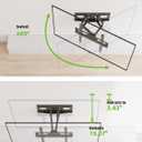 USX MOUNT TV Wall Mount for 32-74 inch Flat Screen/LED/4K up to 110lbs, Full Motion TV Mount Bracket with Swivel & Tilt Articulating Dual Arms, Max VESA 400x400mm, Fits 12/16" Wood Studs