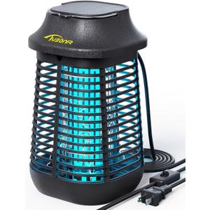 Bug Zapper 4200V for Outdoor and Indoor, 9.84 Ft Power Cord with Switch, Waterproof Electric Mosquito Zappers(3rd Generation), Mosquito lamp, Electronic Bug Zapper Light Bulb