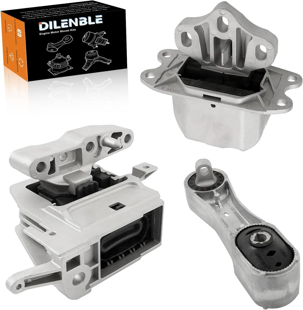 Engine Motor Mount & Trans Mount Replacement for 2014 2015 2016 2017 2018 2019 2020 2021 2022 Cooper 1.5L L3 Turbocharged Engine, Engine Mount Set of 3 Replaces OE# A70061 10122 4009603