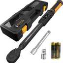 Digital Torque Wrench 3/8 Drive, 1.5-99.5 ft-lbs./6.8-135Nm Range, Electric Torque Wrench with Dual Direction Ratchet, 1% Accuracy with Vibration, Buzzer and LED Alert