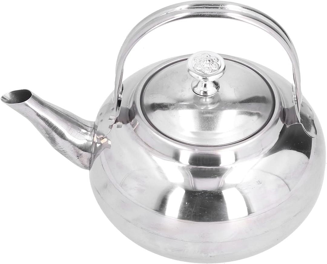 Stainless Steel Tea Kettle, Stovetop Coffee Pot With Short Mouth For Gas Stove Induction Cooker Rice Cooker Practical Kitchen Tool Fast Heating Speed(14cm)