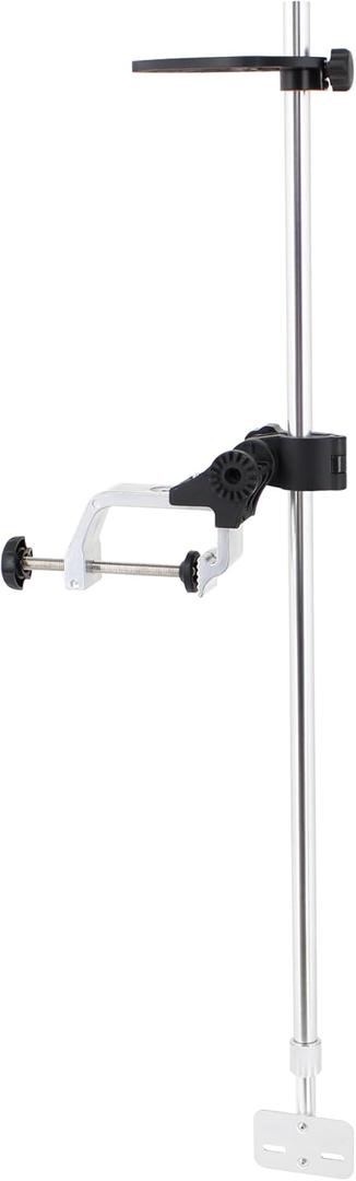 Telescopic Portable Fish Finder Mount, Upgraded Version Transducer Pole Mount with 360 Degree Adjustable Large 3.31inch Clamp Opening for Boats, Canoes, and Kayaks