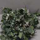 Kusamue 200 Pcs 4 Kinds Artificial Eucalyptus Stems, Mixed Faux Greenery Stems Fake Silver Dollar Eucalyptus Leaves Stems Bulk Babys Breath for DIY Bouquet Centerpieces