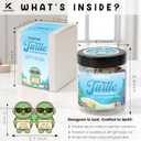 Positive Turtle Jar  Funny Birthday Christmas Gifts for Women Men Teens Stocking Stuffers Teen Girls Son Mom Dad Daughter Sister Friend Coworkers Teachers Gifts, Sea Turtle Gift for Women