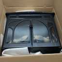 24Inch Electric Fireplace Stove, Free-Standing Infrared Fireplace Stove, Controllable 3D Flame, 4 Variable Flame&Log Colors, 1500w, 5100BTU,TC(50-99),Black,23.5" L X 10.7" W X 24.3" H