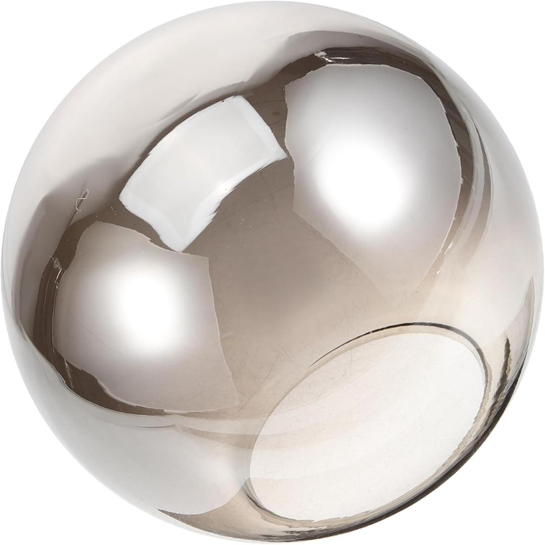 CHILDWEET Globe Glass Lamp Shade Replacement for Pendant Lights Decorative Spherical Glass Shade with Smooth Finish for Chandeliers and Hanging Fixtures 5.12 Inch