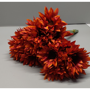 18pcs Sunflowers Artificial Flowers with Long Stems for Indoor Outdoor DIY Wedding Bouquets Baby Shower Centerpieces Floral Arrangements Party Tables Home Decor and Garden Kitchen Office Decorations