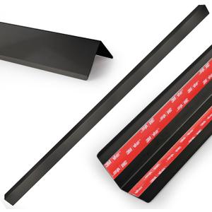 Stainless Steel Wall Corner Guards, 2 x 2 x 48 inches (Black 10 Pcs Pack). Made of 304 Steel, These 90-Degree Angle Metal Corner Protectors are Designed for Wall Protection and Decoration