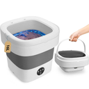 Portable Washing Machine, 16 L Mini Washer with 3 Modes Deep Cleaning for Underwear, Baby Clothes, Sock, Small Items, Foldable Travel Washer and Dryer Combo for Apartments, Camping, Travel, RV (Grey)