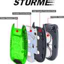 STURME LED Safety Light Strobe Lights for Daytime Running Walking Bicycle Bike Kids Child Woman Dog Pet Runner Best Flashing Warning Clip on Small Reflective Set Flash Walk Night High Visibility